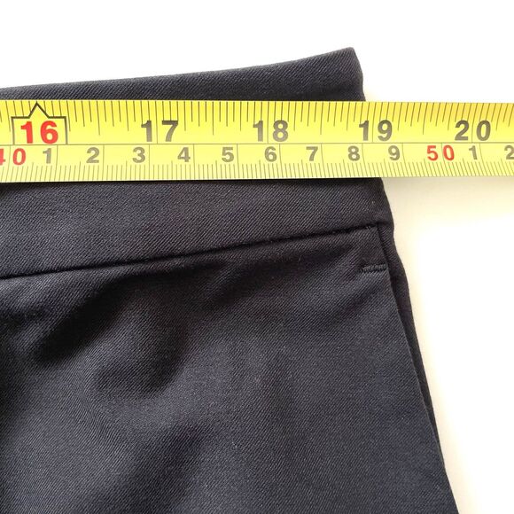 Lafayette 148 New York Cropped Tapered Black Pants Side Elastic Waist - Picture 9 of 15